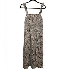 Abercrombie Sleeveless Cheetah / Animal Print Sleeveless Dress | Women XL NWOT